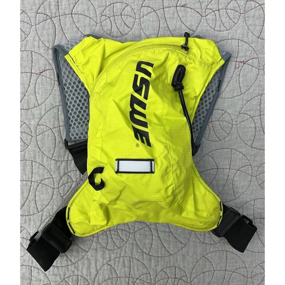 USWE Vertical 4 Hydration Pack Neon No Bladder, for MTB Cycling Trail Running